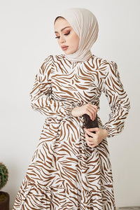 Zebra Desen Elbise