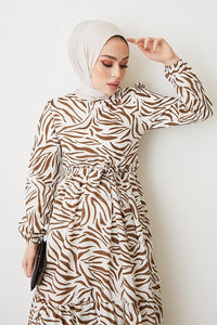 Zebra Desen Elbise